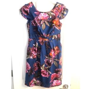 Anthropologie Blue Floral Dress